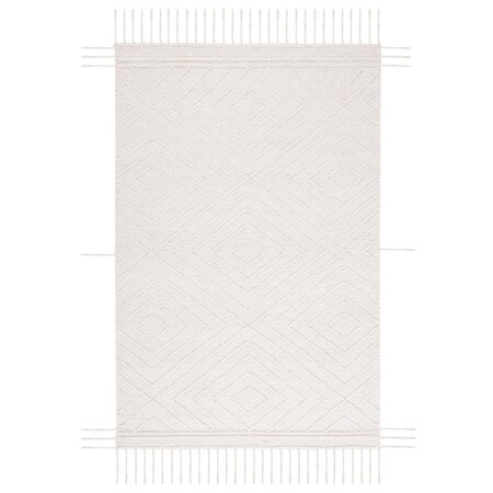 Safavieh 4 x 6 ft. Natura Rectangle Hand Woven Rug Ivory & Black NAT333A-4